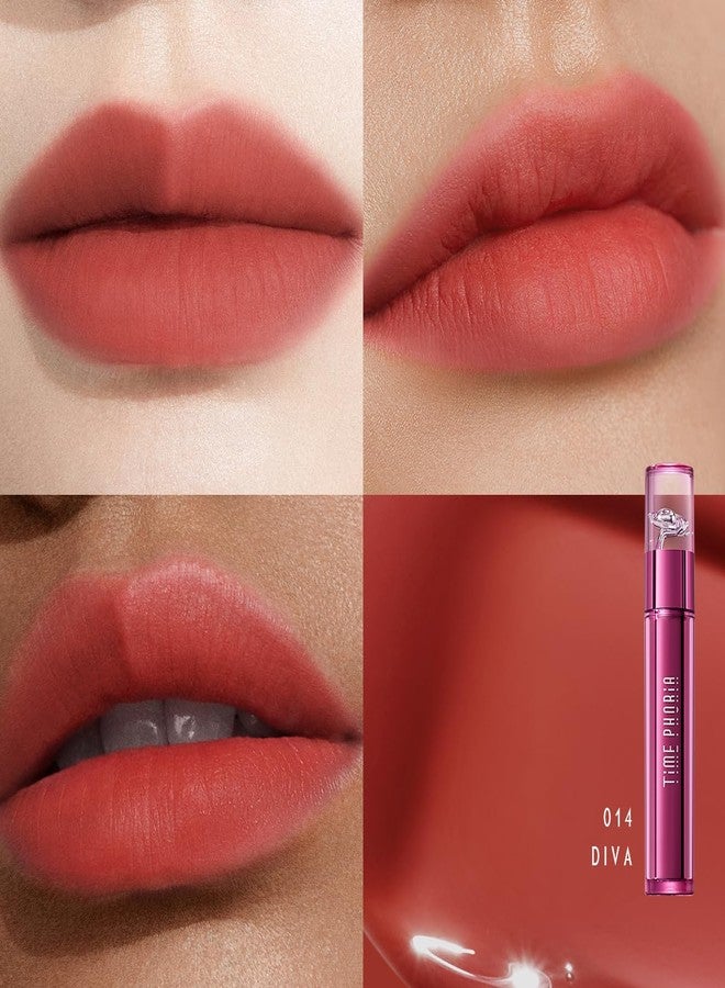 TIMEPHORIA Altera Blurring Lip Tint 014 Diva, Burnt Orange Glossy to Soft Matte Finish, Blur Lip Lines, Weightless No-Sticky Airy Velvet Texture, Vibrant Hydrating Long-Lasting Lip Makeup - Image 3